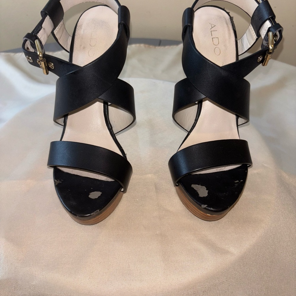 ALDO Women's Black Strappy Sandals